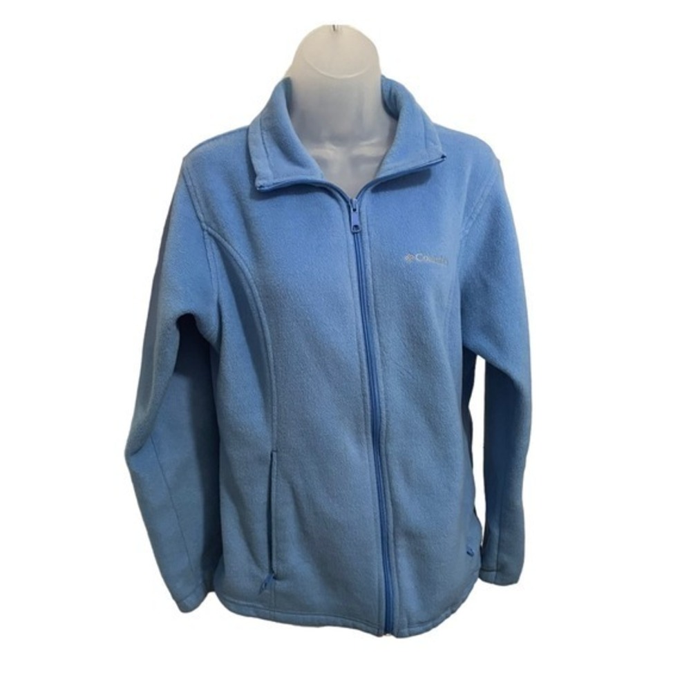 COLUMBIA Blue Mount Cannon Fleece Jacket Size L Full Zip 1725231